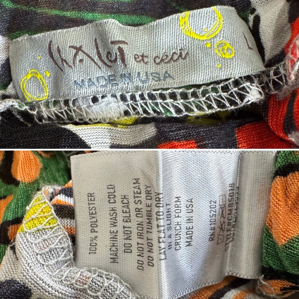 Chalet et Ceci patchwork asymmetrical long sleeve… - image 10